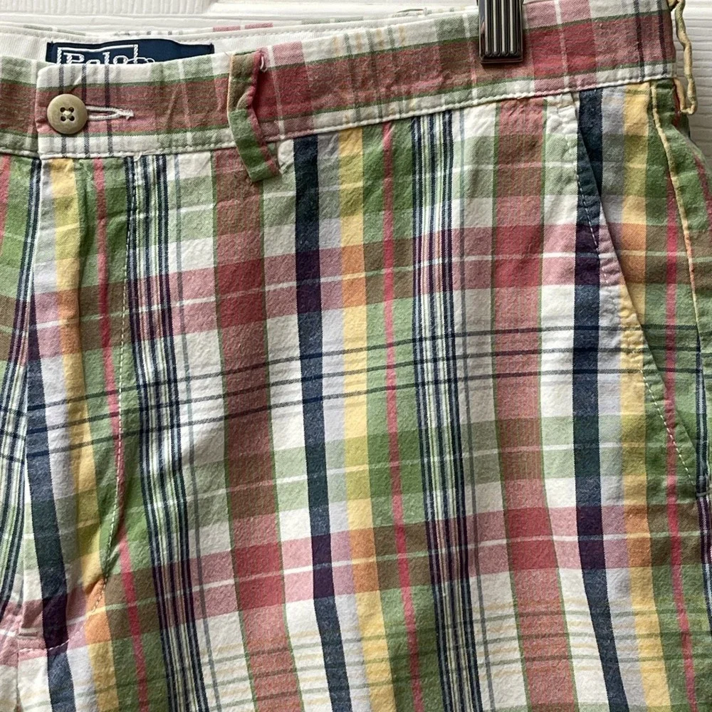 Vintage Polo Ralph Lauren Shorts Men's 36 Plaid Prospect Short Classic 9